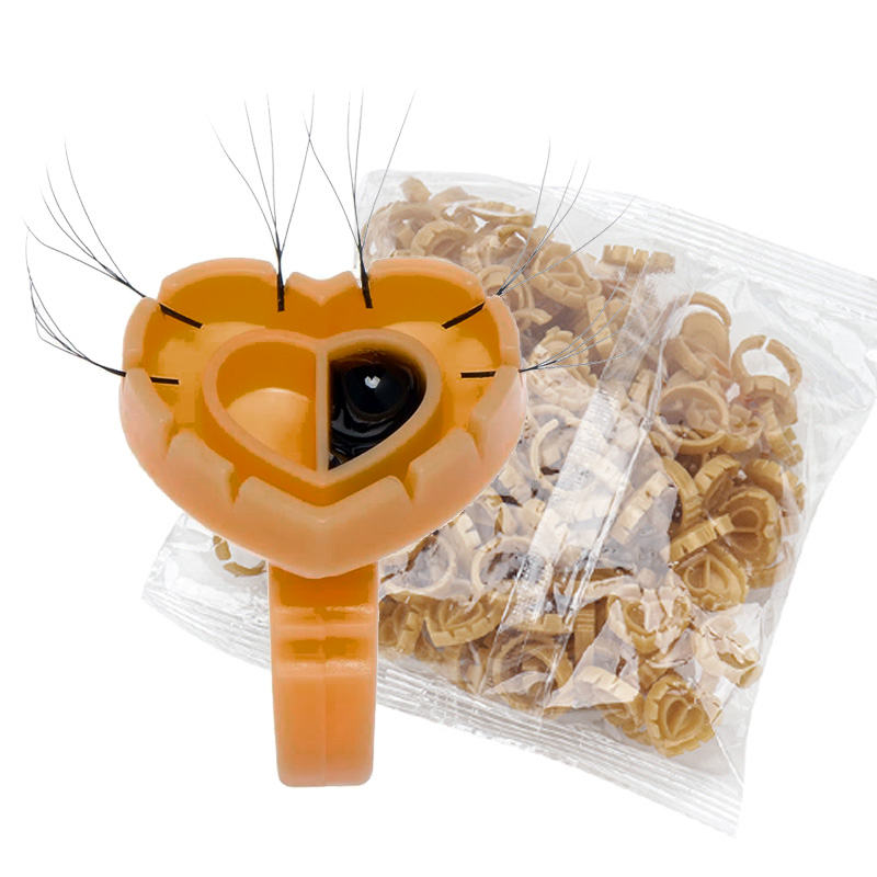 Eyelash Extension For Beginners - 500PCS Glue Rings for Lash Extension
