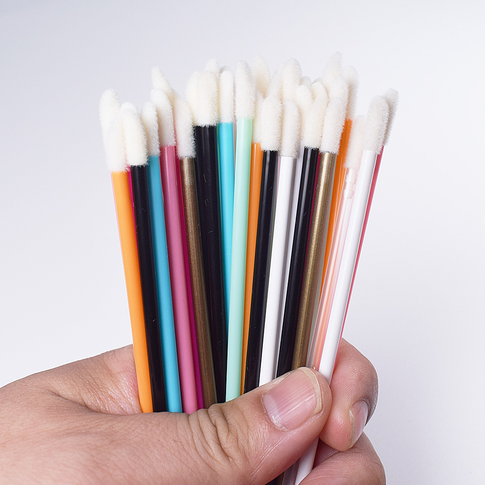 50Pcs Disposable Lip Brush Eye - Eyelash Extension For Beginners review and price