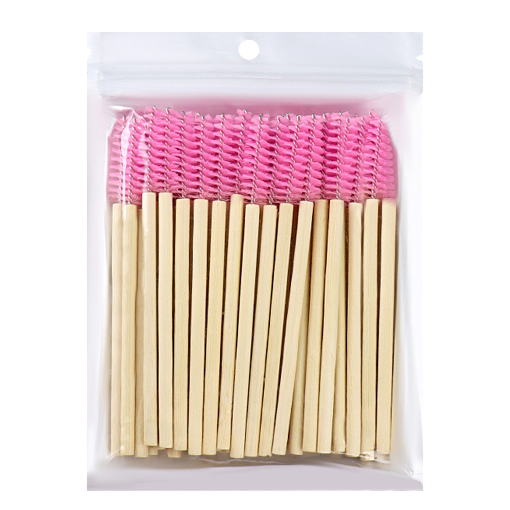 50Pcs Bamboo Handle Eyelash Br - Eyelash Extension For Beginners review and price