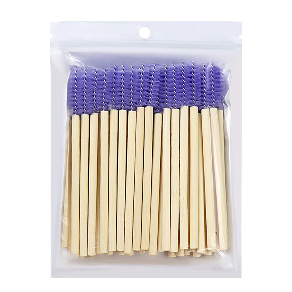 50Pcs Bamboo Handle Eyelash Br - Eyelash Extension For Beginners review and price
