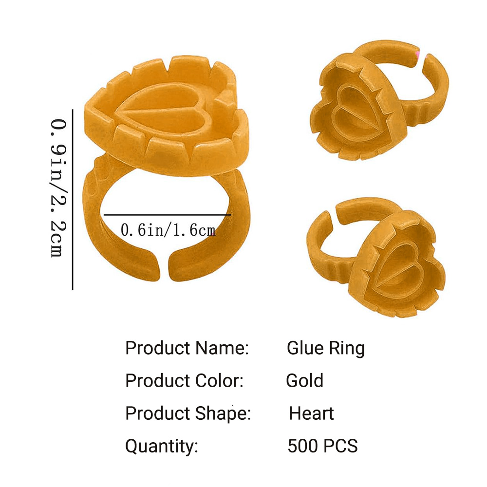500PCS Glue Rings for Lash Ext - Eyelash Extension For Beginners review and price