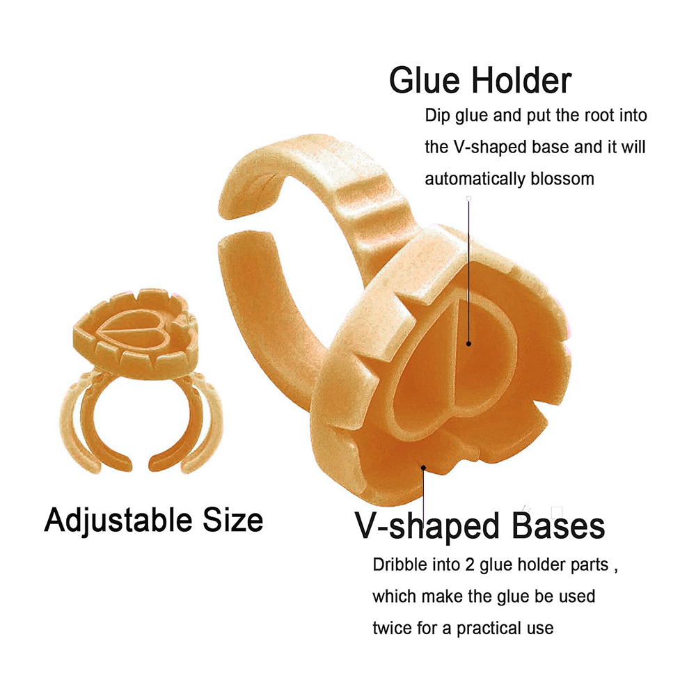 500PCS Glue Rings for Lash Ext - Eyelash Extension For Beginners review and price